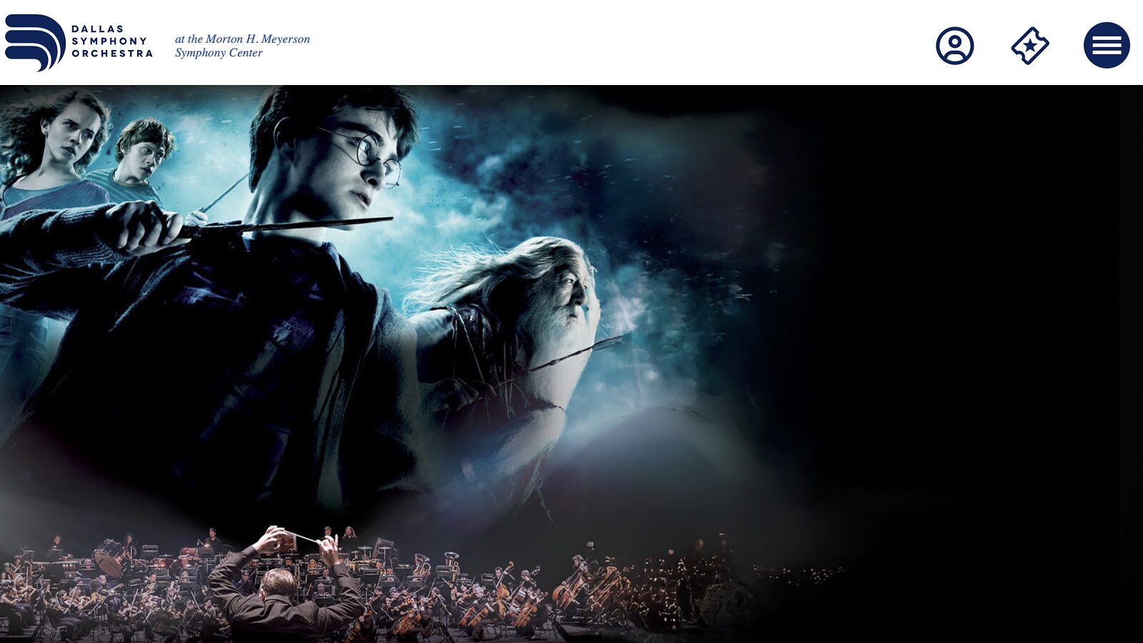 Homepage of the Dallas Symphony Orchestra website